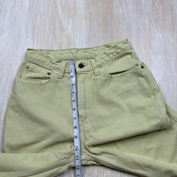 Levi's Pastel Green 512 High Rise Slim Fit Tapered Casual Denim Jeans 28 - Picture 9 of 13